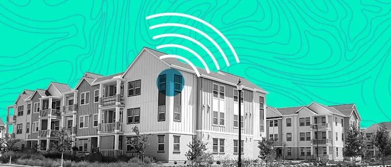 exterior of apartment building